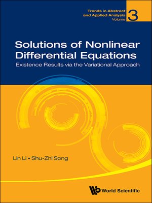cover image of Solutions of Nonlinear Differential Equations